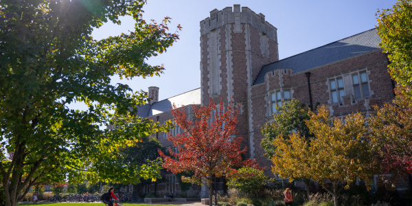 Photo of Seigle hall from Northeast corner during the day 