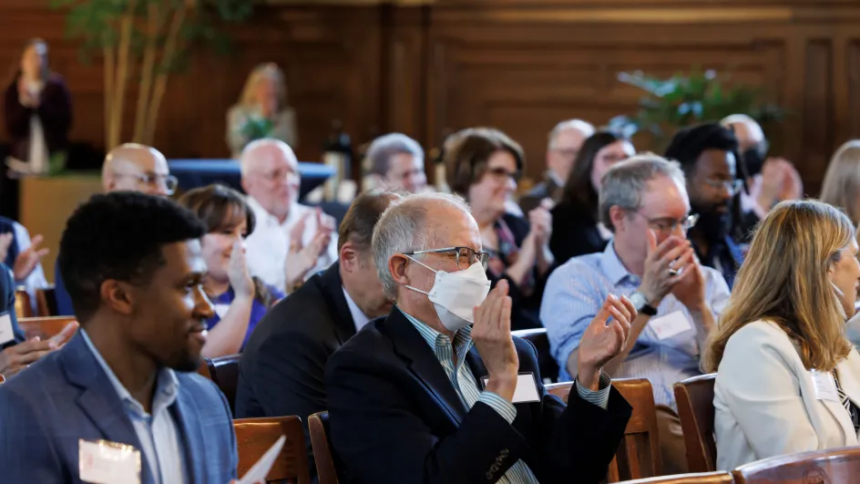 Photo of audience applauding